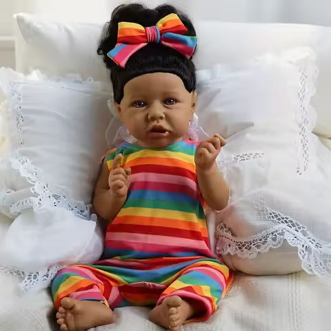 Lifelike Reborn Baby Dolls- 21.5Inch Cute Soft Vinyl Realistic Baby Doll, Poseable Real Life Baby Dolls for 3+ Years Old Gifts https://tinyurl.com/2auob8lv