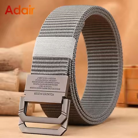 Men Casual Fabric Tactical Webbing Belts Nylon Canvas Jeans Belt Army Waist High Quality Luxury Designer Military Strap HB009 https://tinyurl.com/2d8jdl2r