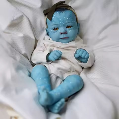 18inch Handmade Reborn Baby Avatar Doll Felicia Lifelike Painting Blue Elien Baby Collectible Art Doll Gifts for Children https://tinyurl.com/266h9a5z