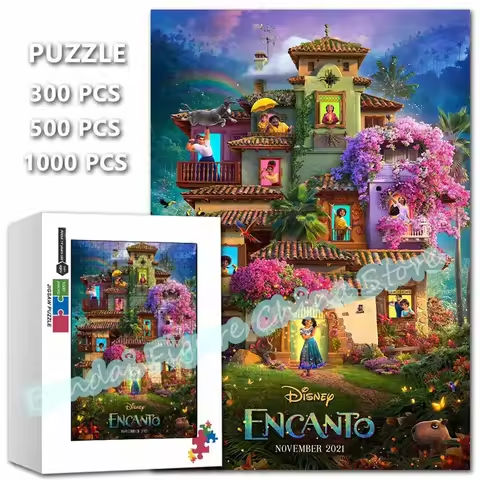 Encanto Disney Puzzle 300/500/1000 Pieces Educational Intelligence Jigsaw Puzzles for Kids Stress Relief Intelligence Toys https://tinyurl.com/28unyunk