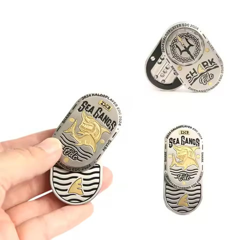 Zhi Shang Tan Bing Shark Mechanical Fidget Slider ADHD Metal EDC Fidget Toys Office Desk Toys Anxiety Stress Relief Toys https://tinyurl.com/25fp2bwd