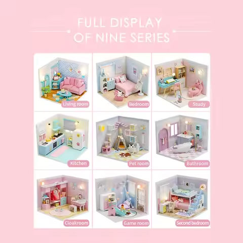 DIY Hut 3D Wooden Doll House Manual Assembling Toys Kit Kids Birthday Gifts DIY Miniature House Room Box Toys for Children https://tinyurl.com/262w6mt6