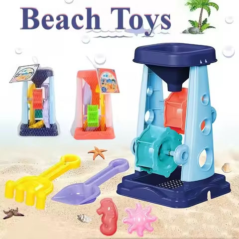 Beach Toy Set for Kids Sand Wheel Sand Bucket Scooter Shovel Rake Sailboat Hourglass Cute Molds Summer Outdoor Sandbox Sand Toys https://tinyurl.com/2aps9okj