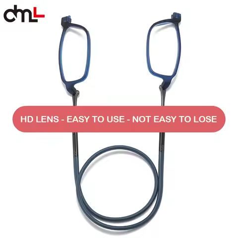 DML Ultralight Reading Glasses Menr Reading Glasses Hanging Stretch Women Anti-fatigue Presbyopia Unise Glasses Diopter +1.5+4.0 https://tinyurl.com/25mmkt7e