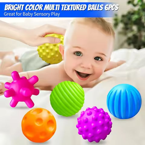 6PCS Textured Balls for Baby Sensory Play 6-12 Months, Activity Multi Soft Ball, Montessori Shower Toys for Toddlers 1-3 Years https://tinyurl.com/24fefatg