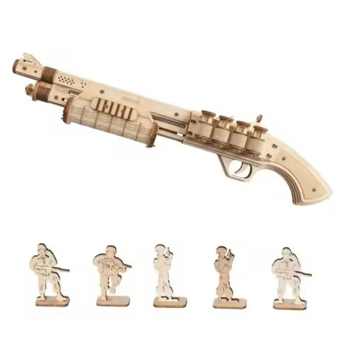 Robotime Rokr Corsac M60 Toy Gun 3D Wooden Puzzle Mechanical Building Model Kit for Children 14 Years Christmas gift https://tinyurl.com/2cptf679