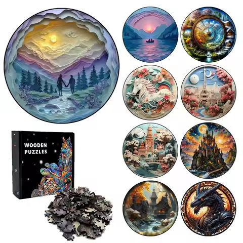 Challenging Paper-cutting Landscape Wooden Jigsaw Puzzles Perfect Home Decor Painting Educational Gift Game Puzzle for Kids Toy https://tinyurl.com/2yrgb529