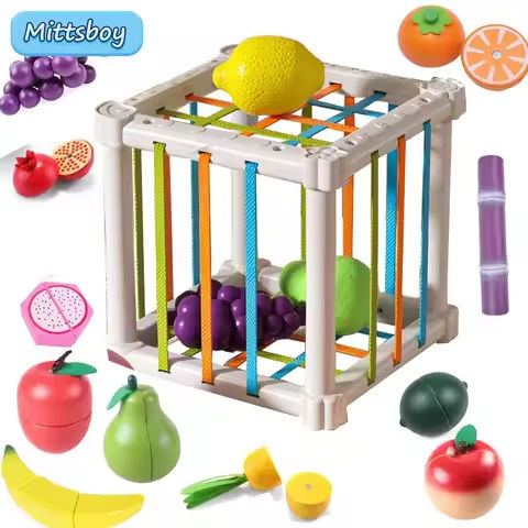 Simulation Magnetic Montessori Fruit Sesele House Lemon Grape Apple Durian Seasoning Baking Toy Wooden Educational Toys For Gift https://tinyurl.com/299qvyfc