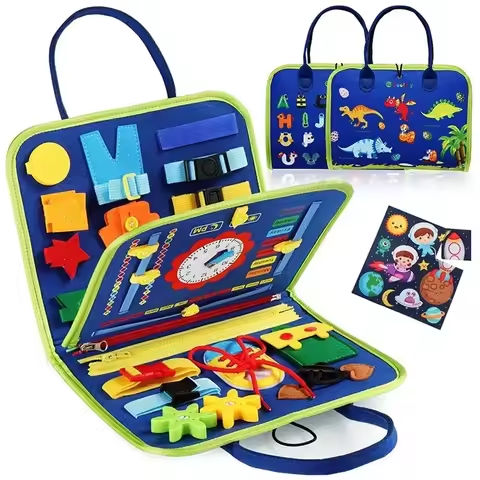 Montessori Kids Travel Toy Felt Activity Quiet Books Busy Board Activity Educational Sensory Learning Book https://tinyurl.com/2dd8urpj