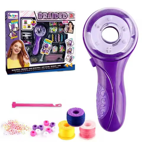 Electric Hair Braider Kit For Kids DIY Automatic Hair Decoration Braiding Tool   Fashion Salon Hair Pretend Play Toy For Girls https://tinyurl.com/259yrgpk