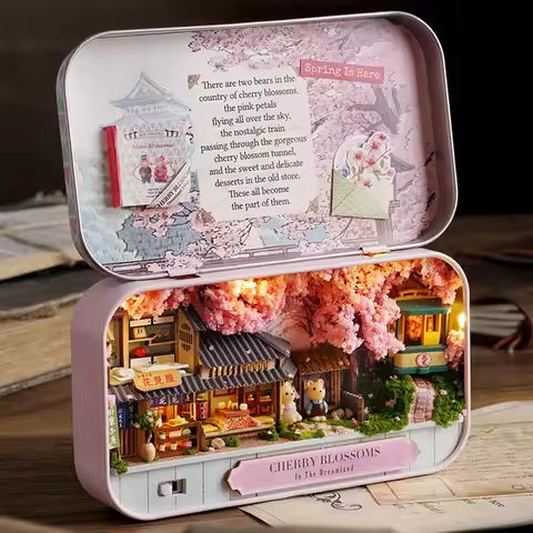 Box Theatre DIY Wooden DollHouses Miniature Box Cute Doll Houses 3D Puzzle Assemble Building Model Kits Toy For Birthday Gifts https://tinyurl.com/26chpzm3