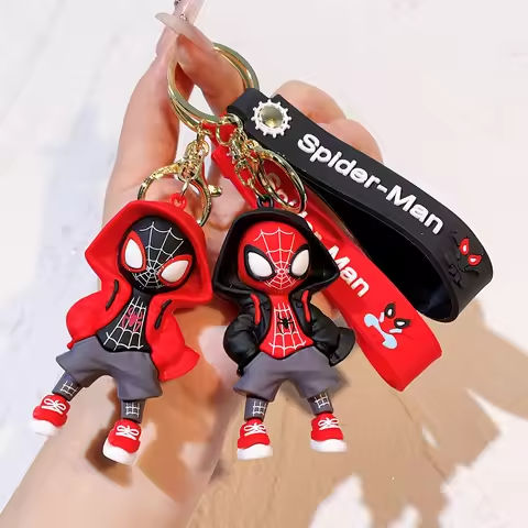 Disney Marvel Spider-Man Keychain Cartoon Comics Avengers Series Key Ring Pendant Ornaments Jewelry Gifts for Friends https://tinyurl.com/2cf64s6w