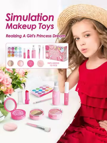 Pretend Makeup Toy Set For Girls, Children’S Performance Handbag,Princess Role Play Toy,Portable Design Princess Cosmetics Bag https://tinyurl.com/2xmvdcg9