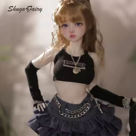 Shuga Fairy 1/4  Pearl BJD Doll  New Design Sweetheart Girly Face Meat Leg BJD Doll Toys Pure Handicraft Art Ball Jointed Doll https://tinyurl.com/23whnuhd