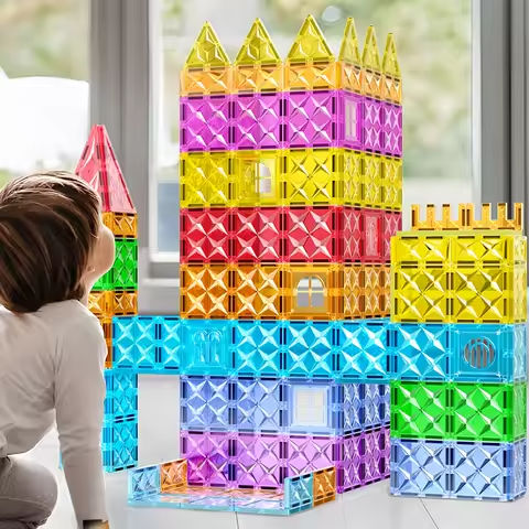 EDUCIRO Magnetic Building Blocks Construction Set Building Puzzle Tiles  Educational Game Children Montessori Toys Gifts https://tinyurl.com/2d367zrt