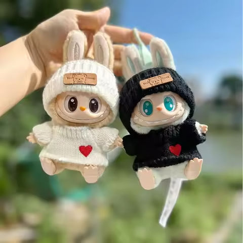 17cm Labubu Doll Clothes Fashion Clothes Hoodies Doll Clothes Color Match Hoodies Dolls Accessories https://tinyurl.com/22cqpvfo