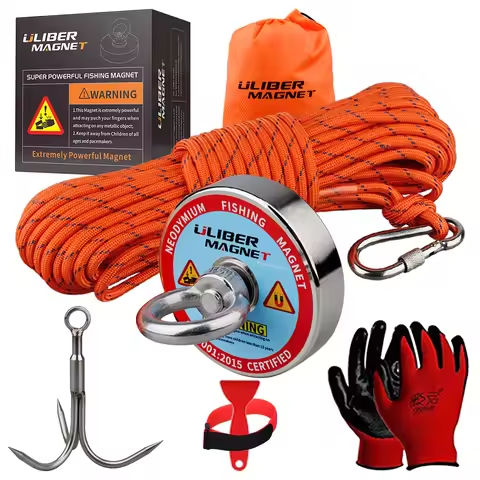 400lbs Strong Fishing Magnet Kit N52 Rare Earch 20M Rope Underwanter Metal Ring Neodymium Magnetic https://tinyurl.com/2yepe647