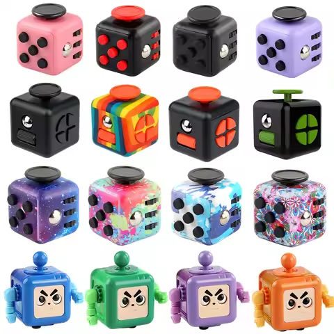 6/12 Sides Cube Decompression Toy Rainbow Stress Relief Autism ADHD OCD Anxiety Sensory Toys Fingertip Desk Toy for Kids Adult https://tinyurl.com/2d2naa49