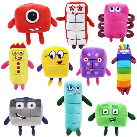14-18cm Cartoon Number Plush Doll Toys Educational Stuffed Movie Anime Kids Early Childhood Birthday Christmas Gift https://tinyurl.com/29f7zf8v