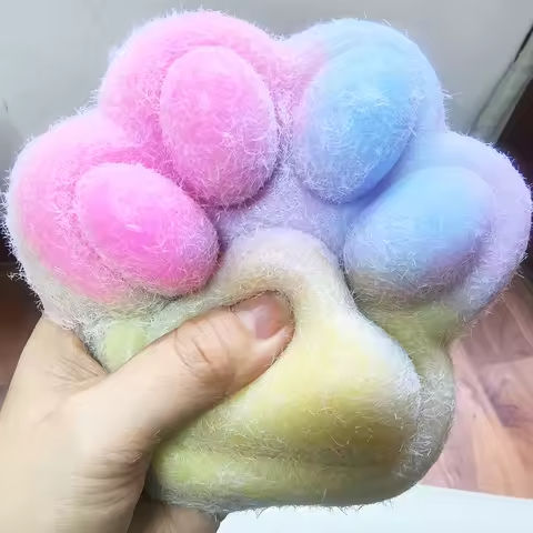 14cm Gradient Color Cat Paw Pinch Decompression Toy Squishy Fidget Toy Relax Squeeze Toy Slow Rebound Stress Relief Cat Claw Toy https://tinyurl.com/24wlub7e