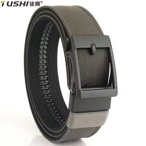 TUSHI Hard Thickened gun hanging double-layer nylon cloth tactical belt for Men versatile outdoor automatic buckle men’s belt https://tinyurl.com/24hpb4rf