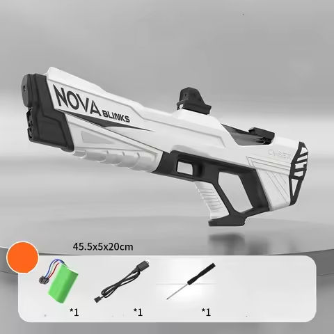 Electric Water Gun Automatic With LED Big Capacity Spray Blaster shooting Water Pistol Guns Summer Pool Outdoor Toys for Kids https://tinyurl.com/2btlomsw