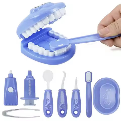 1/9pcs Montessori Educational Toys for Children Early Learning Doctors Role Play Kids Intelligence Brushing Tooth Teaching Aids https://tinyurl.com/26vhb4dl