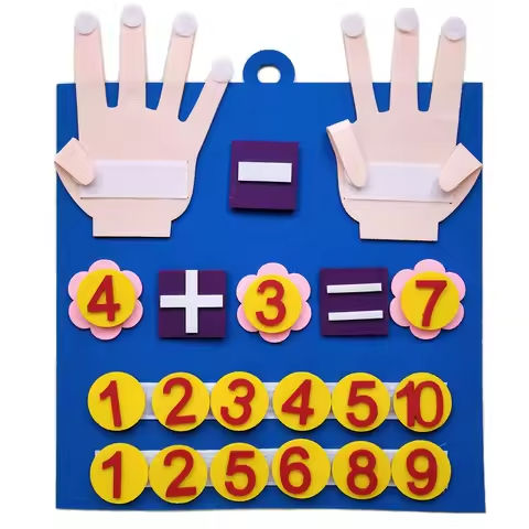 Toddler Montessori Toys Felt Finger Numbers Math Toy Children Counting Early Education Learning Game For Kids Intelligence https://tinyurl.com/2yxgbyhp