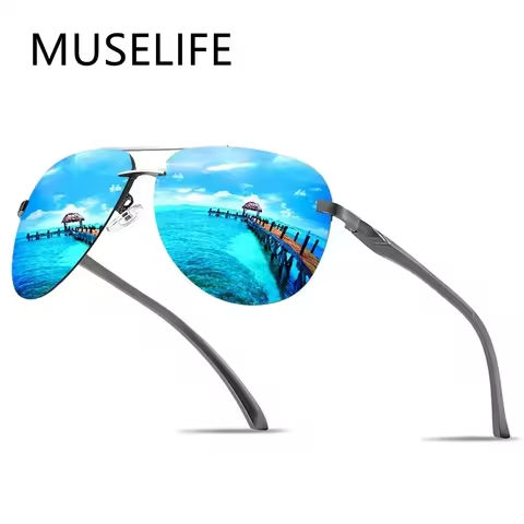 New Polarized Men Sunglasses Classic Driving Sun Glasses Metal Frame Mirror Lens Sunglasses Men/Women https://tinyurl.com/2yynbm2b