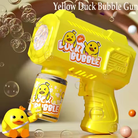 Fully automatic yellow duck bubble blowing toy, bubble gun, outdoor bubble machine, gift, holiday gift toy (no bubble water) https://tinyurl.com/23sbsmud