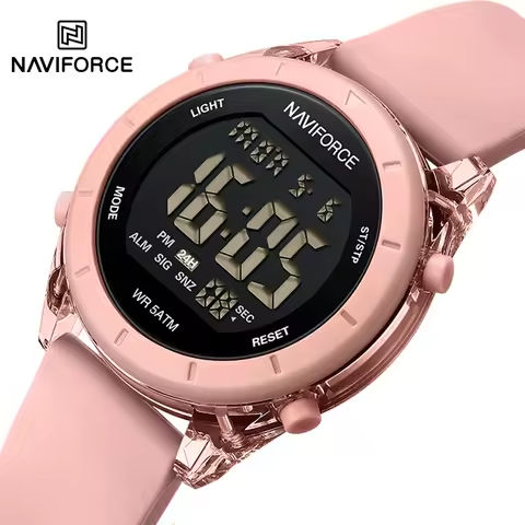 NAVIFORCE Comfortable Silicone Woman watch Waterproof LCD Display Clock Ladies Fashion Sport Electronic Wristwatches Reloj Mujer https://tinyurl.com/27youb3b