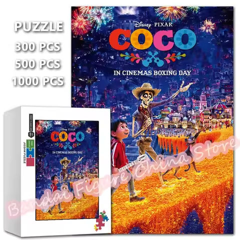 Coco Disney Pixar Movies Jigsaw Puzzles 108/200/300/500/1000 Pieces Diy Cartoon Decompress Educational Puzzles for Kids Gifts https://tinyurl.com/22a6dod3