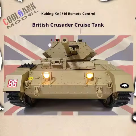 New Coolbank Model 1/16 British Crusader Tank Full Scale Sound And Light Smoke Remote Control Tank Military Model Toy Gift https://tinyurl.com/2yucnsva