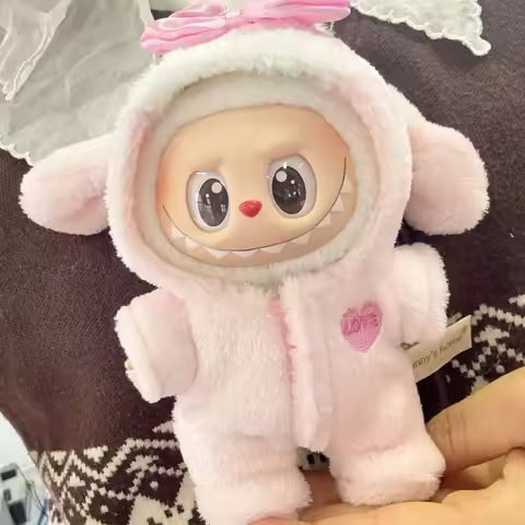 Labubu Doll Clothes Baby Penguin Onesie Labubu I II Idol Dolls 15/17cm Plush Doll’S Clothes Sitting Party Accessories https://tinyurl.com/2dn2eeqb