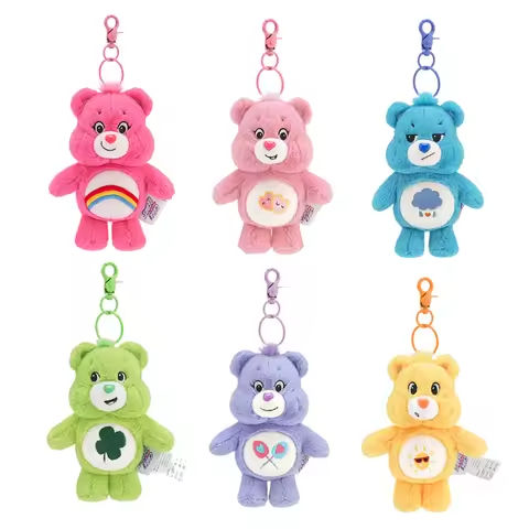 Sanrio Plush Kawaii Carebears Rainbown Bear Plush Anime Hobby Toy Keychain Bag Pendant with Sound Dolls Christmas Birthday Gifts https://tinyurl.com/24dp8bes