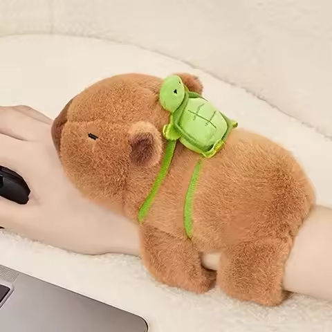 Cute Cartoon Capybara Plush Stuffed Animals Slap Snap Wrap Bracelet Kawaii Capybara Doll Wristband Toy for Kids Birthday Gifts https://tinyurl.com/22w3acrh
