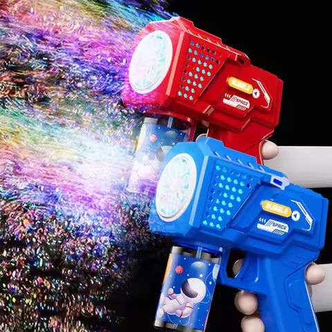Children’s Handheld Automatic Porous Space Bubble Gun Outdoor Entertainment Toy [Without Bubble Water] https://tinyurl.com/2ah8k8cs