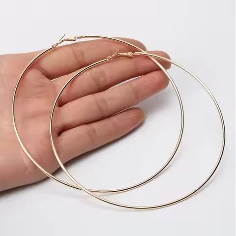 8/10mm Large Circle Hoop Earrings Silver Color for Women Round Big Circle Earrings Hoops Ear Rings Party Club Jewelry Gifts https://tinyurl.com/26hk2pkd