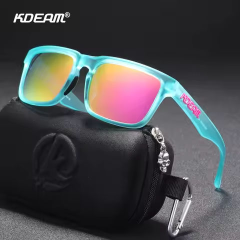 KDEAM Men’s Polarized Sunglasses Square Casual Outdoors Sun Glasses Women Unisex Sunglass For Couple With Zipper Case https://tinyurl.com/22ueon55