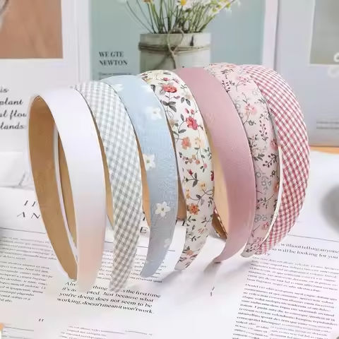 7Pcs Fashion Women Hair Band Floral Print Headbands Girls Simple Hairband Printed Hair Hoop Female Hair Accessories Headwear https://tinyurl.com/2bhqyav7