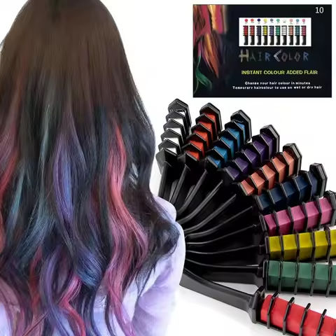 10PCS Children Multi Color Hair Dye Comb Set Fashion Makeup Toy Kits Disposable Hair Dyeing Comb Toys For Girl Paint Hair https://tinyurl.com/2y4u4lhq