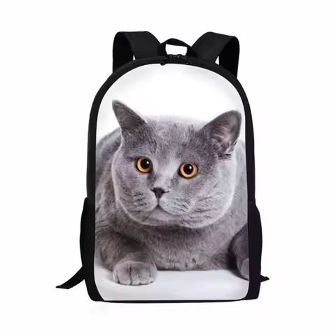 Trendy Popular Cat Notebook Backpacks pupil School Bags 3D Print Oxford Waterproof Boys/Girls Laptop Backpacks https://tinyurl.com/26moedj5