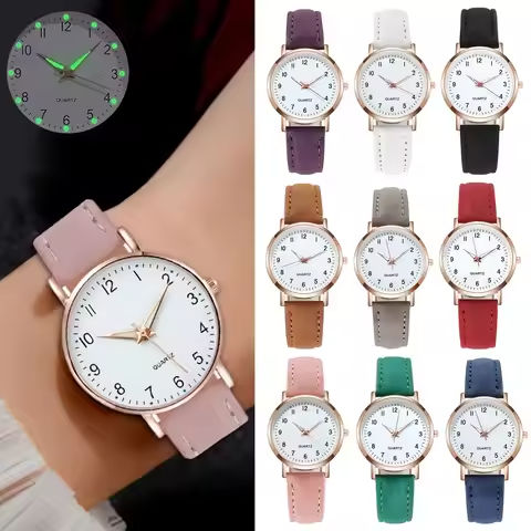 Reloj Mujer Fashion Watch For Women Leather Belt Watches Ladies Luxury Analog Quartz Luminous Wristwatch Clock Relogio Feminino https://tinyurl.com/2cca8472