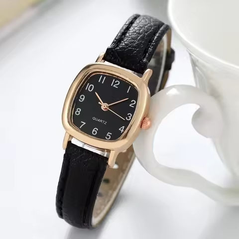 Kegllect  Square Women  Simple Small Dial Student Watches Vintage Belt Quartz Wristwatch https://tinyurl.com/2cvudc7e