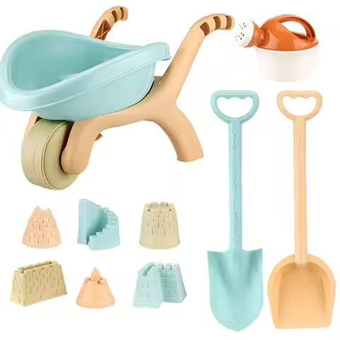 Kids Trolley Beach Toys Play Sand Water Game Sandbox Molds Castle Shovel Watering Summer Outdoor Playa Tools Sand Toys for Baby https://tinyurl.com/229gjurx