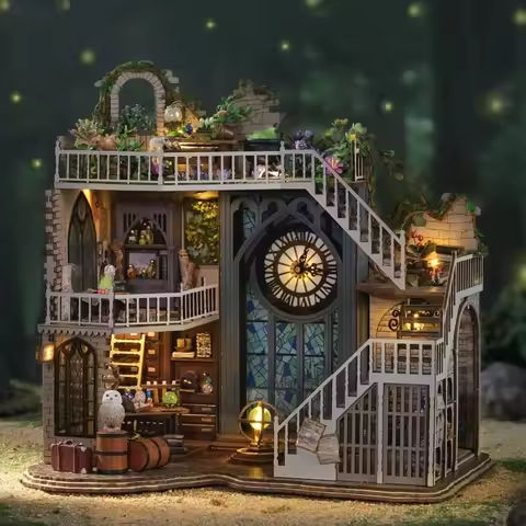 DIY Doll House Wooden Case Miniature Furniture Dollhouse Toys for Children Birthday Gifts LV003 https://tinyurl.com/2239szzp