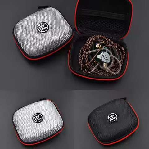 KZ Earphone Storage Bag Square Headset Box Indoor Outdoor Travelling Earphones Storaging Case Accessories with Zipper https://tinyurl.com/2cqpsab7