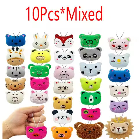 10Pcs Mini Animal Plush Toys Set Cute Small Animal Stuffed Toy Keychain for Party Favors for Goody Bag Easter Egg Stuffers https://tinyurl.com/2d4tdlz5