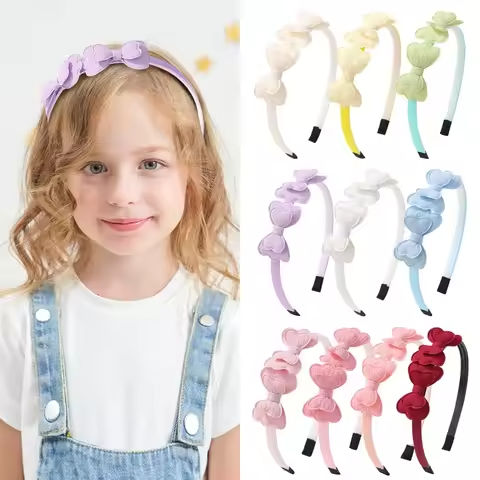 1pcs Candy Colored Hairbands Double Layered Bow Cute Bangs Headband for Girls Cotton Sweet Safe Children’s Hair Accessories https://tinyurl.com/25su2pqj