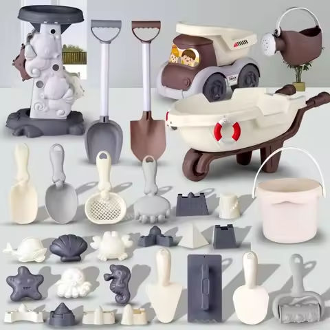 Children’s Beach Toy Set Ideal for Summer Sand Digging Water Play Funny Morandi color Beach Bucket Toys https://tinyurl.com/2ya3zk8b